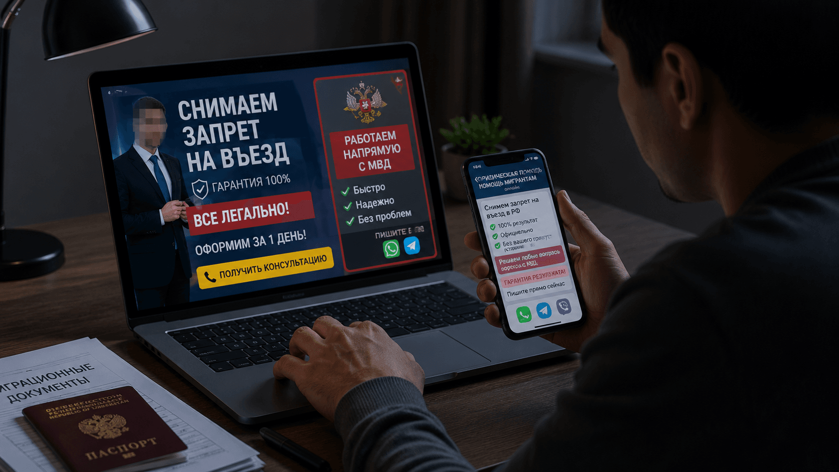 МВД предупреждает: мошенники маскируются под миграционных юристов